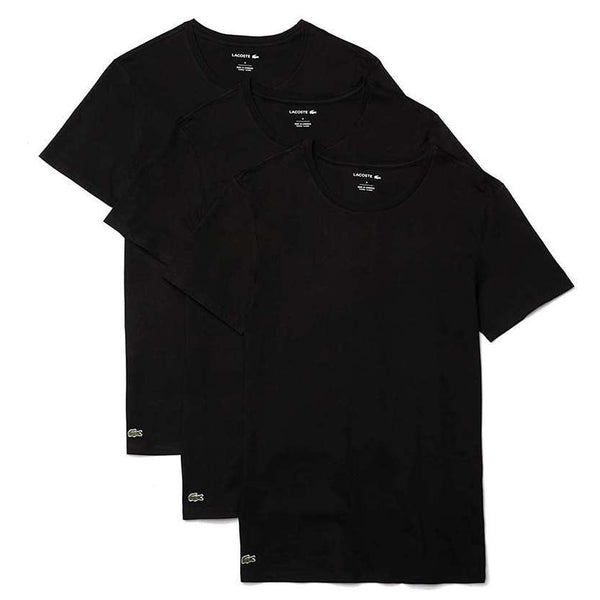 Lacoste (Pack of 3) Basic Crew-Neck T-Shirt Black TH3451-51 031
