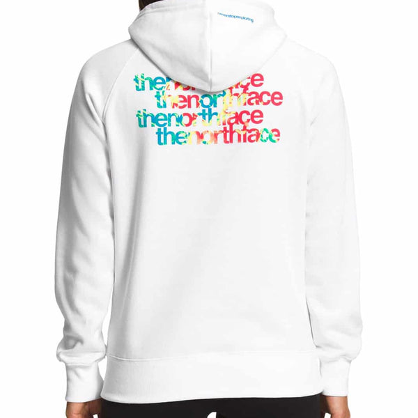 The North Face Women's Graphic Injection Hoodie - TNF White/Acoustic Blue