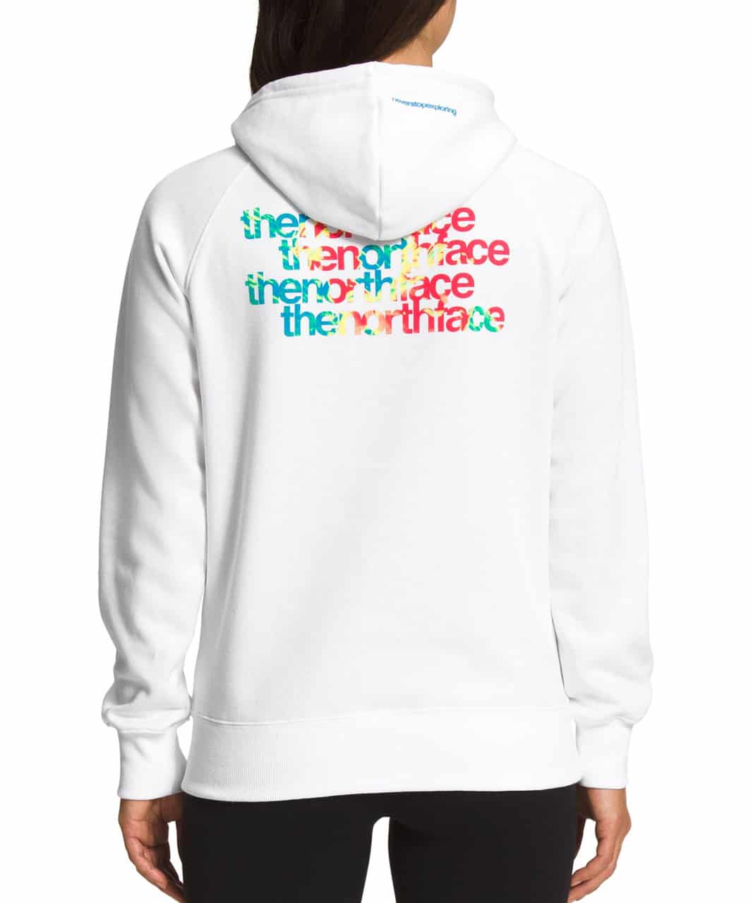 The North Face Women's Graphic Injection Hoodie - TNF White/Acoustic Blue