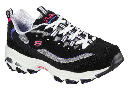 Skechers D'Lites Sparkling Rain Black Purple 149060BKPR