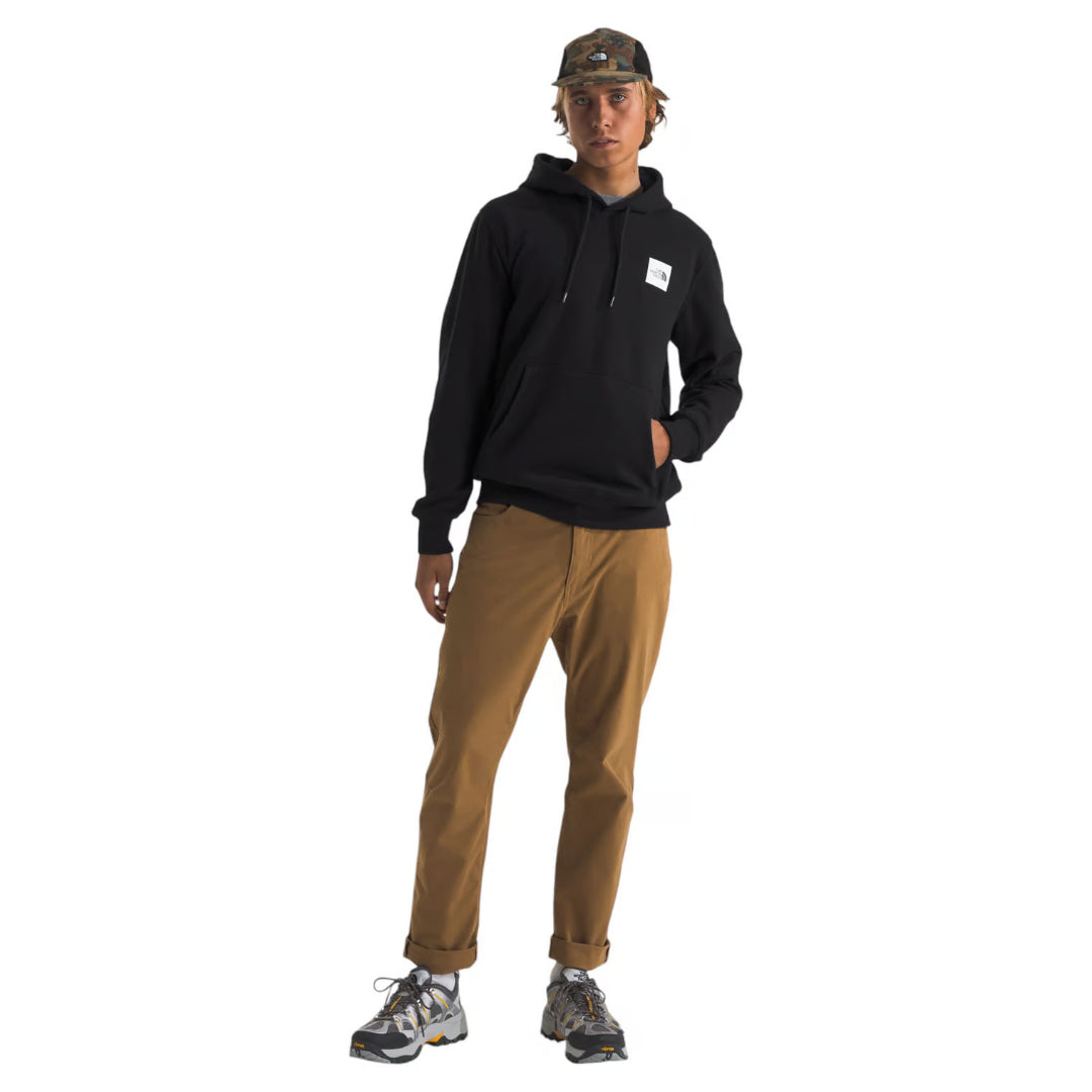 The North Face Men's Brand Proud Hoodie with a bold logo design and soft fleece fabric for everyday warmth and comfort.