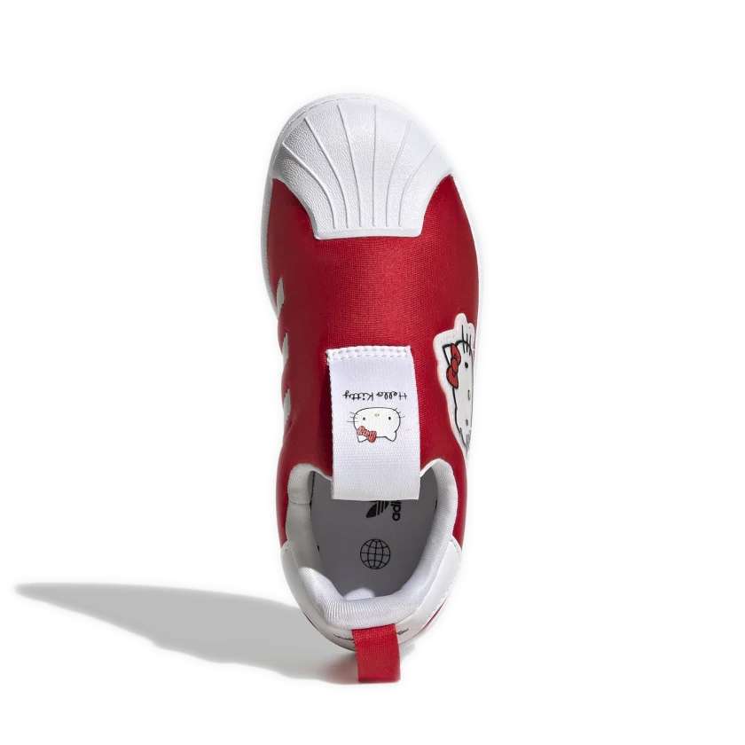 adidas Original PS Kids Superstar Shoes - Hello Kitty, Red White