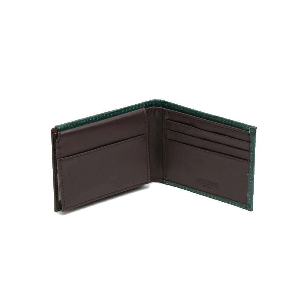 Guess Men's Leather Slim Bifold Wallet 