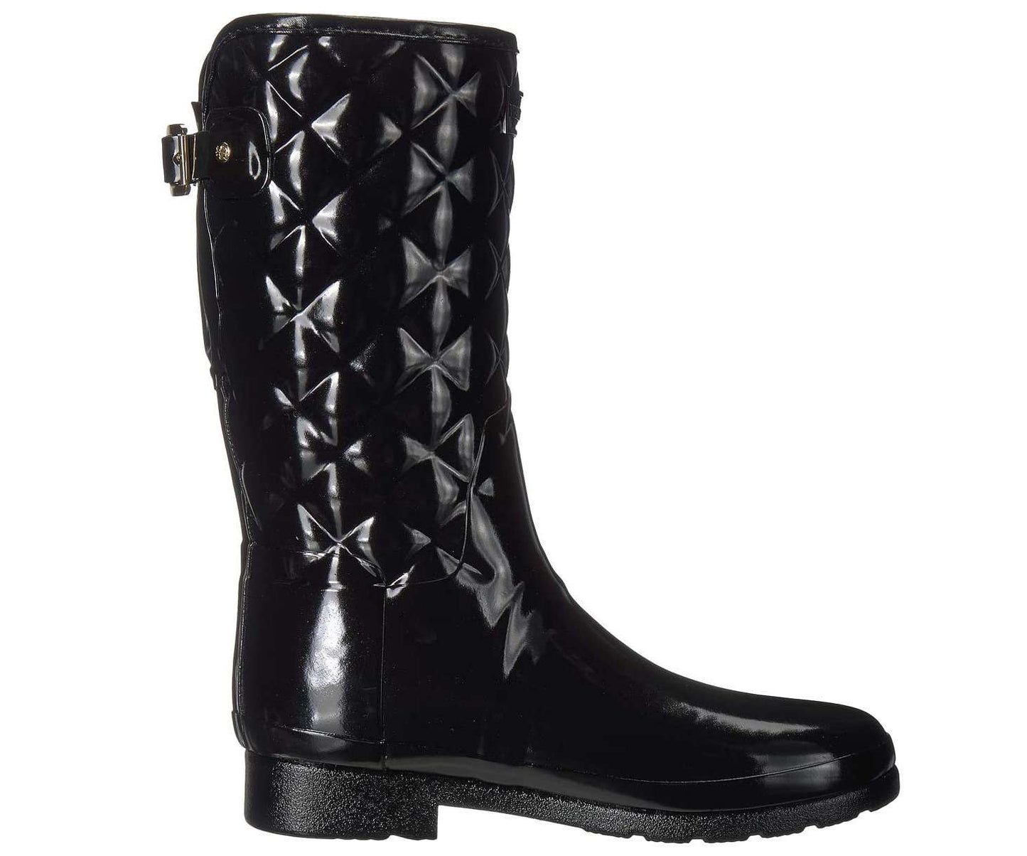 Hunter Women's Refined Slim Fit Adjustable Quilted Short Rain Boots