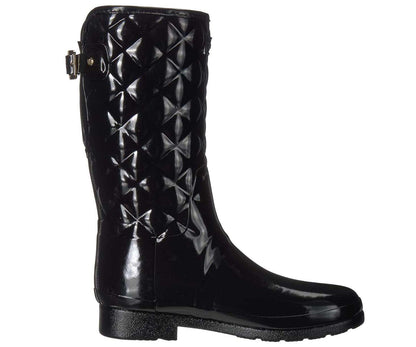 Hunter Women's Refined Slim Fit Adjustable Quilted Short Rain Boots