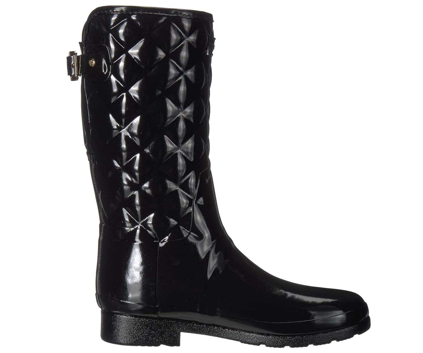 Hunter Women's Refined Slim Fit Adjustable Quilted Short Rain Boots