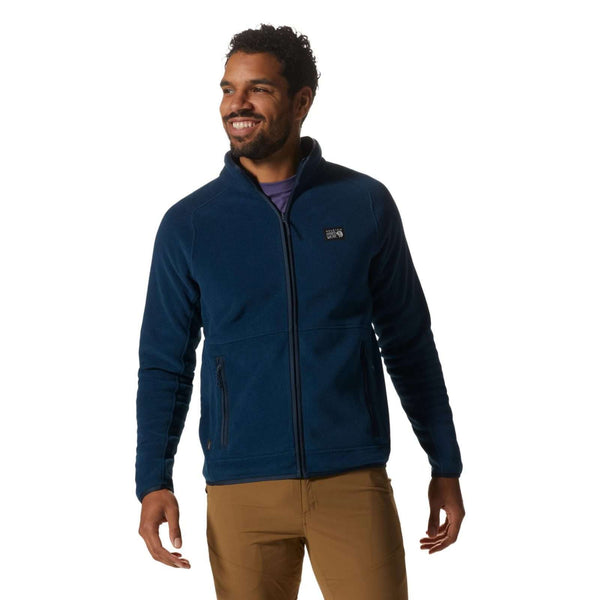 Mountain Hardwear Men's Polartec  Double Brushed Full Zip Jacket, 1984921, Hardwear Navy