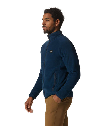 Mountain Hardwear Men's Polartec  Double Brushed Full Zip Jacket, 1984921, Hardwear Navy