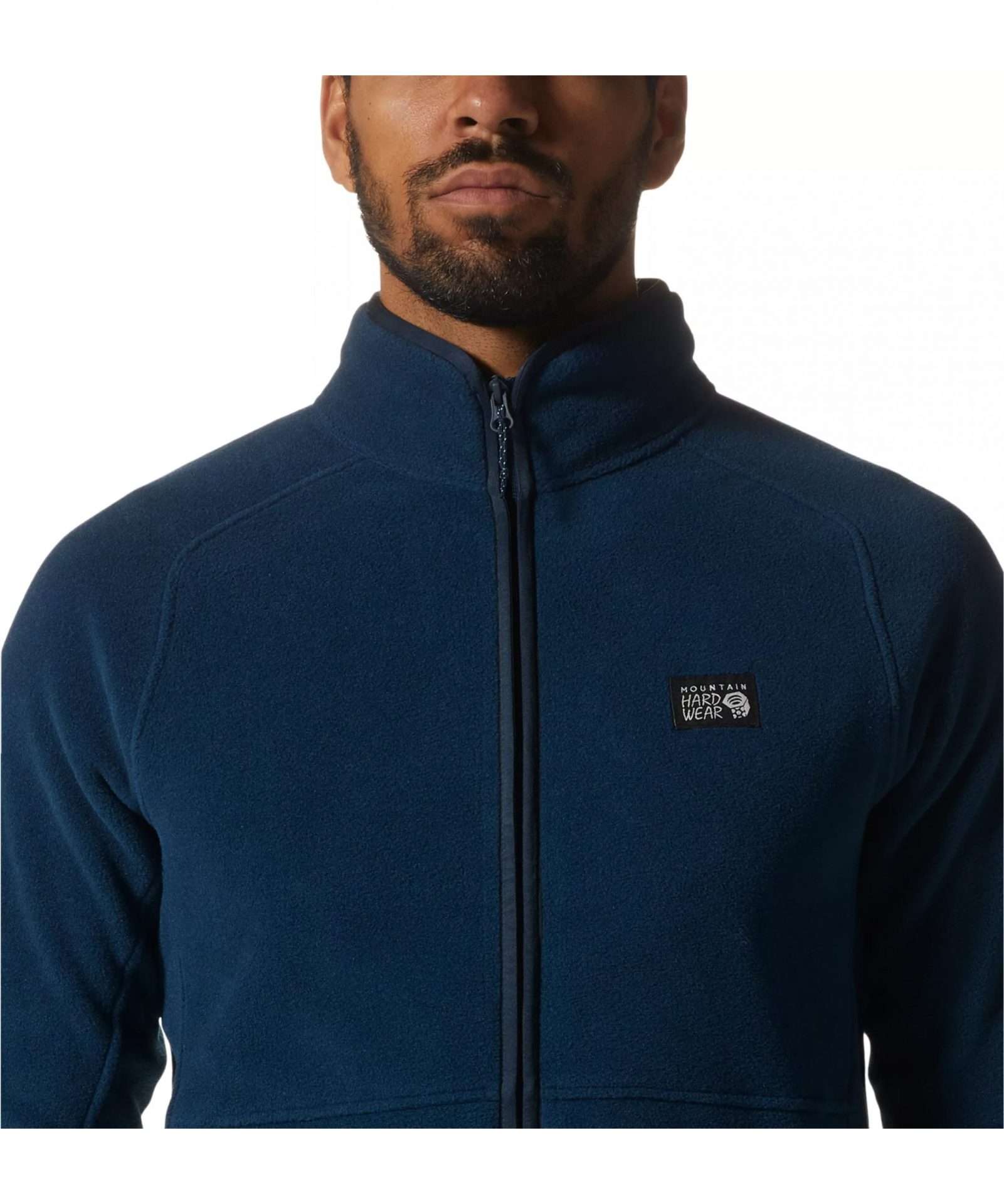 Mountain Hardwear Men's Polartec  Double Brushed Full Zip Jacket, 1984921, Hardwear Navy