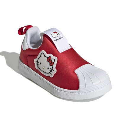 adidas Original PS Kids Superstar Shoes - Hello Kitty, Red White