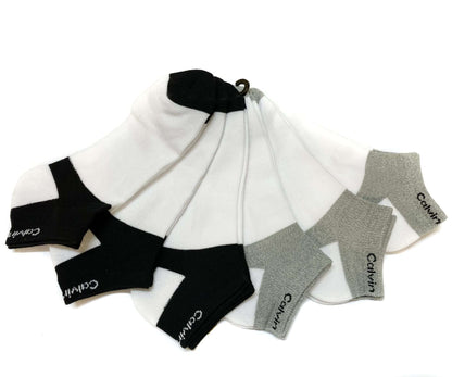 Calvin Klein Low Cut Ankle Socks Casual Day All Sport Cushioned Athletic- 6 Pairs
