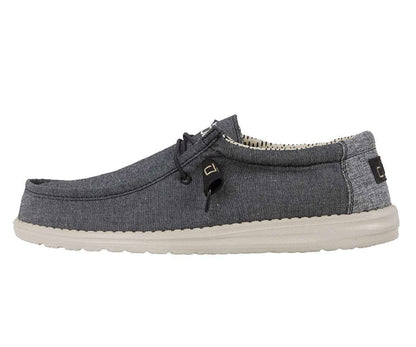 Hey Dude Men's Wally Chambray - Black 