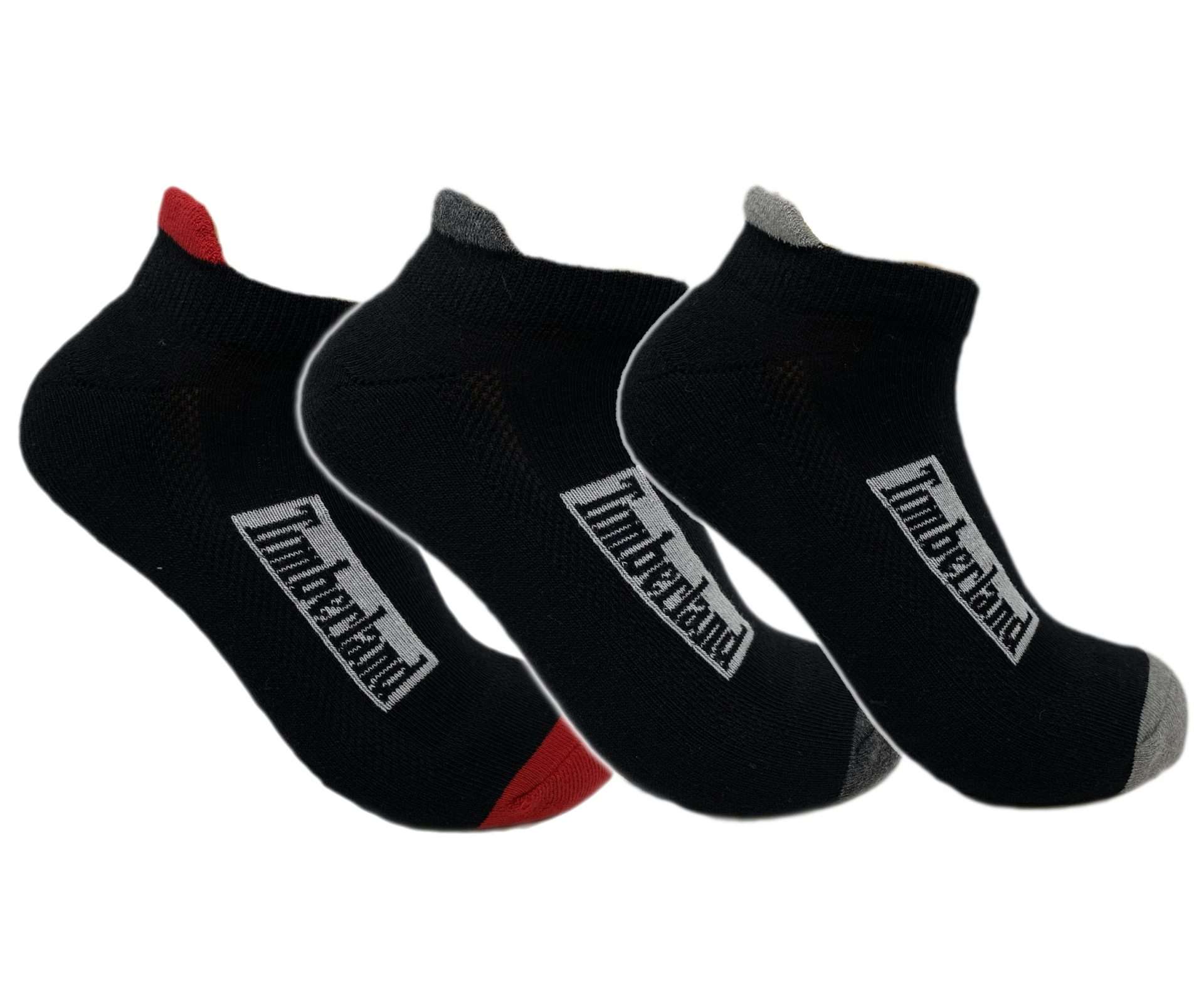Timberland Cushioned No Shoe Socks 3 pack 43TB294016TD-001 Blk