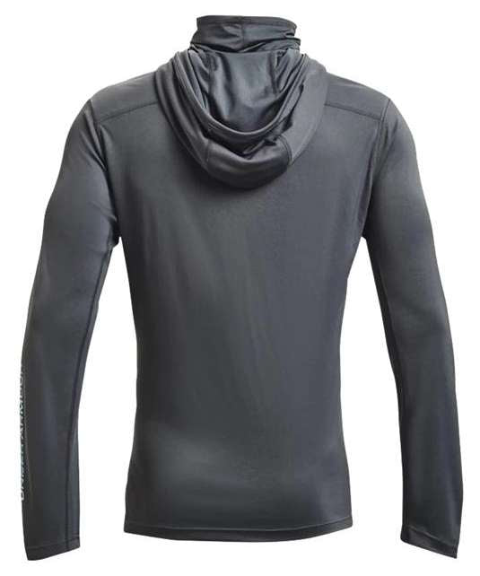 Under Armour Men's UA Iso-Chill Shorebreak Gaiter Hoodie 1368115 012 Pitch Gray / Metallic Faded Gold 