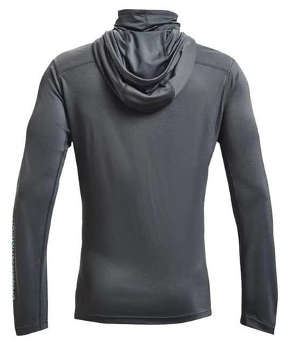 Under Armour Men's UA Iso-Chill Shorebreak Gaiter Hoodie 1368115 012 Pitch Gray / Metallic Faded Gold 
