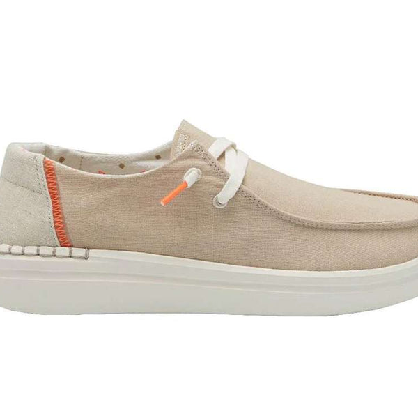 Hey Dudes Women's Wendy Rise Chambray Shoe - Tan Orange