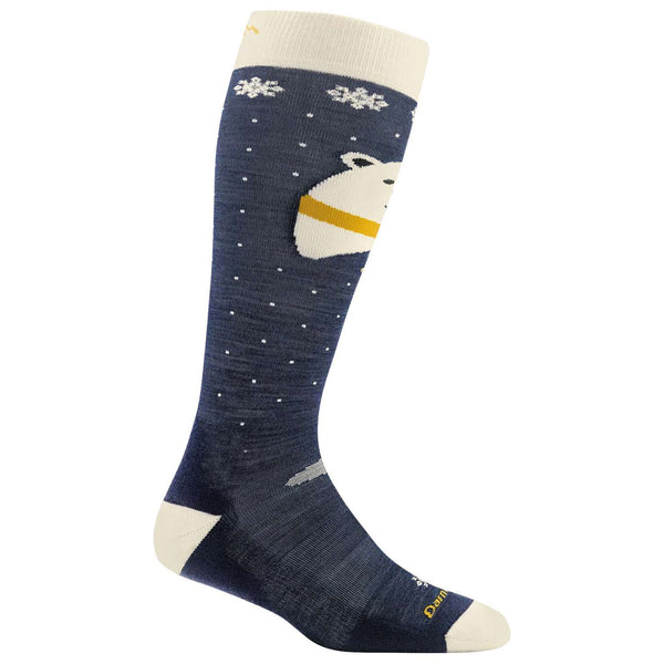 Darn Tough Kids Polar Bear Over-the-Calf Midweight Ski & Snowboard Sock