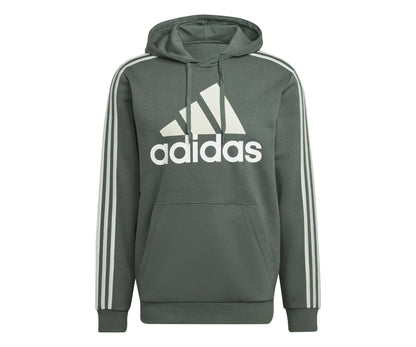 adidas MEN'S ESSENTIALS FLEECE 3-STRIPES LOGO HOODIE