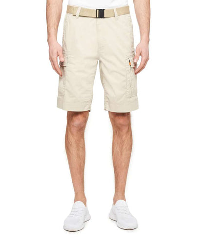 WearFirst Men's Roam Stretch Cotton Belted Shorts 