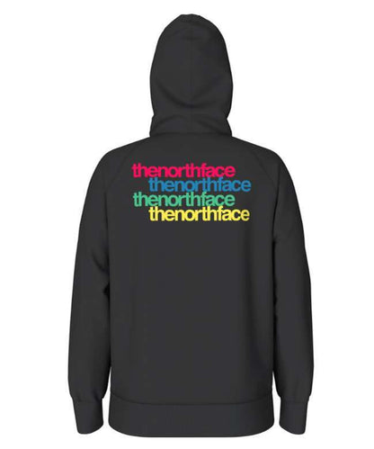 The North Face Women's Graphic Injection Hoodie - TNF Black/Brilliant Coral
