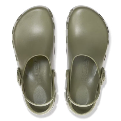 Birkenstock Birki Flow EVA clogs, lightweight, water-resistant footwear designed for comfort and durability.