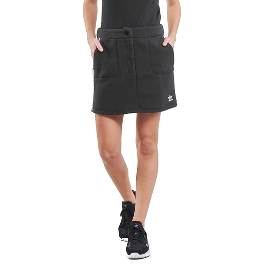 adidas Originals Polar Fleece Skirt, a sport-rooted skirt with iconic details and a workwear-inspired design