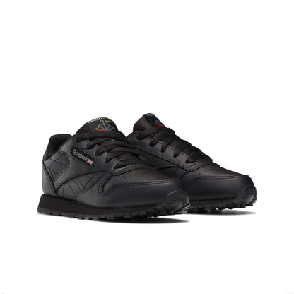 Reebok Kid's(Little Kids) Classic Leather Shoes,50169,Black
