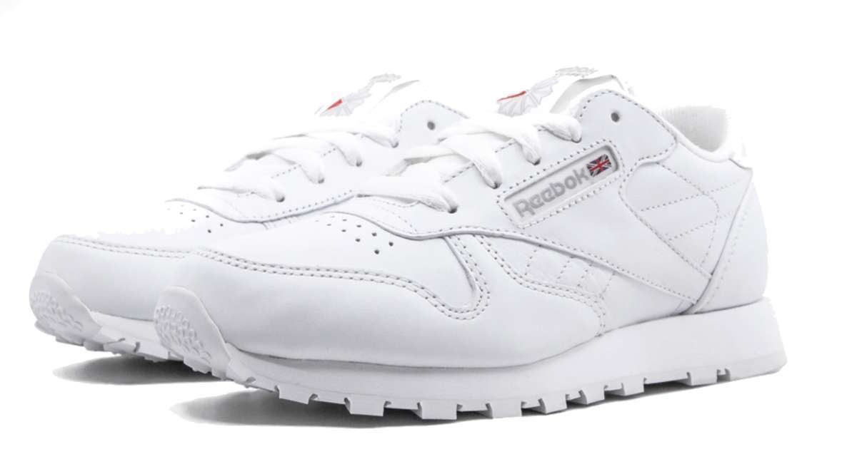 Reebok Kid's(Little Kids) Classic Leather Shoes,50171,White
