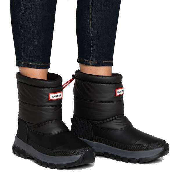 Hunter Women's Original Insulated Short Snow Boots - Black (WFS2106WWU)