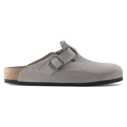 Birkenstock Boston Nubuck Leather Clog - Whale Gray