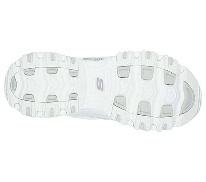 Skechers D'lites Fresh Start White Silver 11931