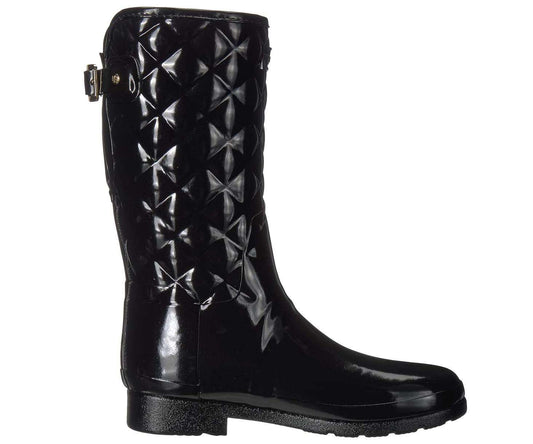 Hunter Women's Refined Slim Fit Adjustable Quilted Short Rain Boots WFS1029RGL