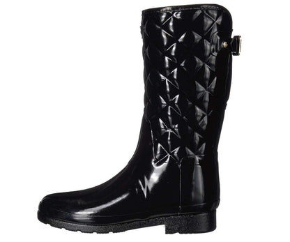 Hunter Women's Refined Slim Fit Adjustable Quilted Short Rain Boots WFS1029RGL