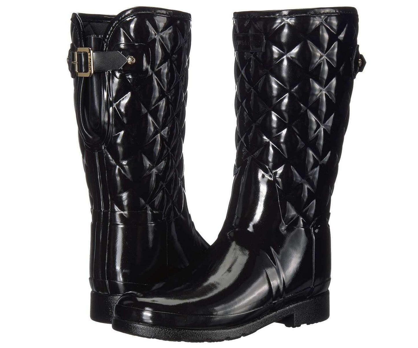 Hunter Women's Refined Slim Fit Adjustable Quilted Short Rain Boots WFS1029RGL