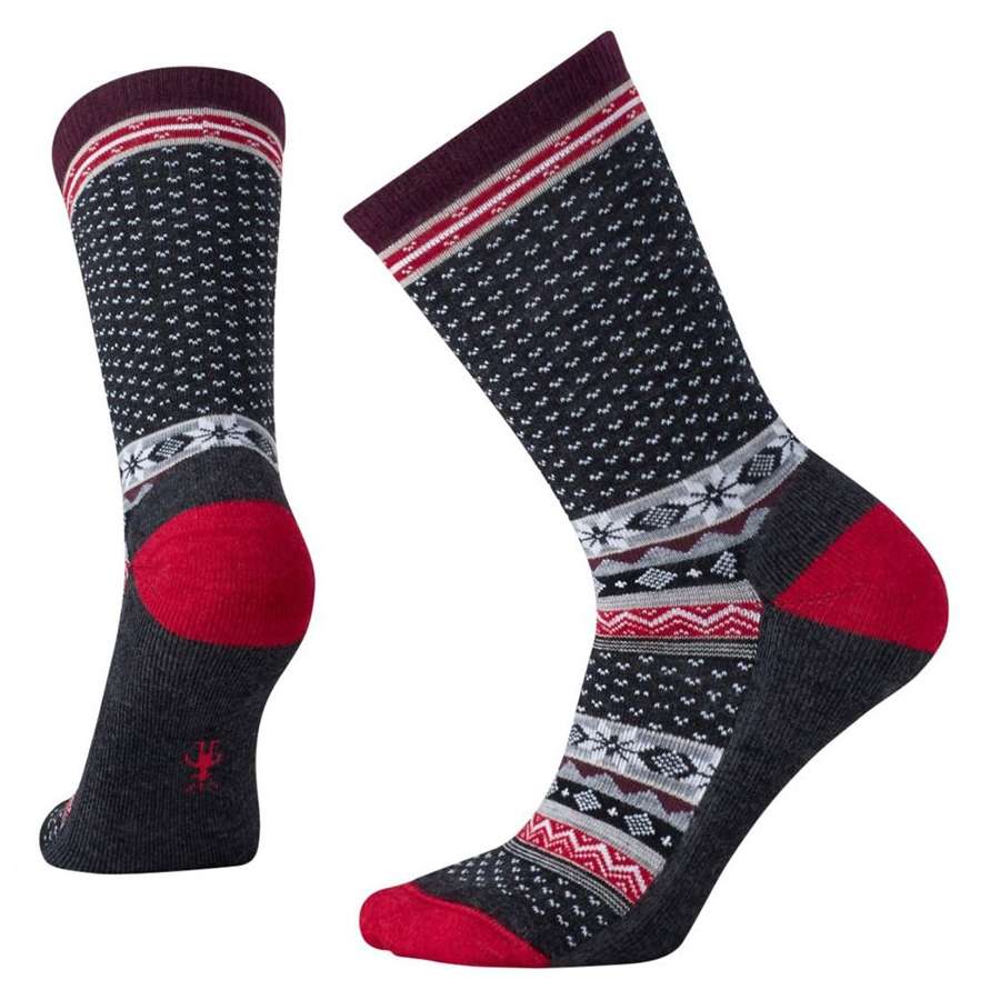 Smartwool Women's Cozy Cabin Crew #SW010048010 Charcoal Heather