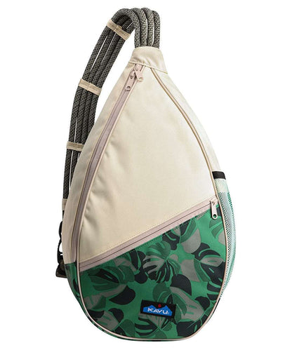 KAVU Paxton Pack Sling Bag 870-1647 Monstera Garden