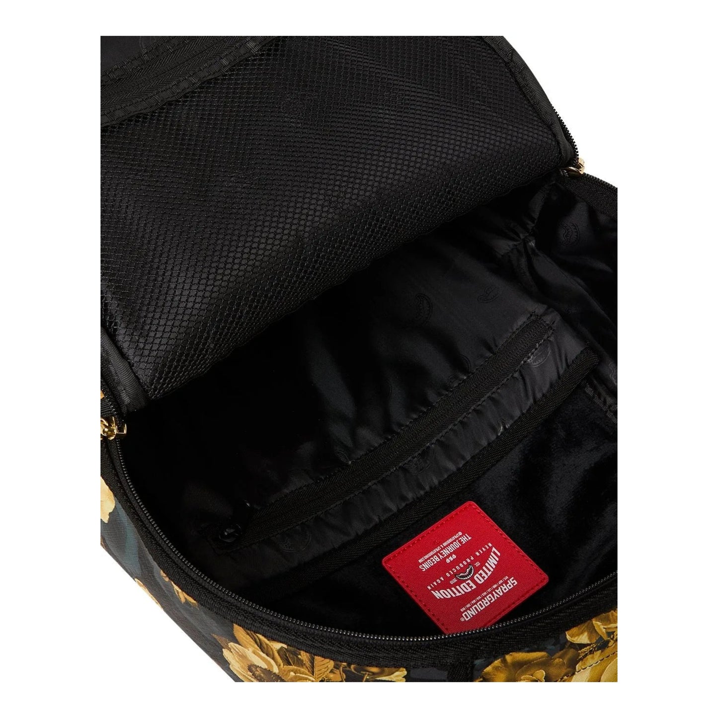 Sprayground Gold Floral Remix DLXSV