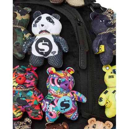 Sprayground Pack of Bears Real Lush Bears Runway Piece Backpack, a super exclusive backpack featuring a lush bear design with runway-inspired details.