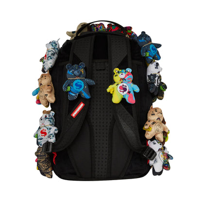 Sprayground Pack of Bears Real Lush Bears Runway Piece Backpack, a super exclusive backpack featuring a lush bear design with runway-inspired details.