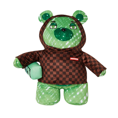Sprayground Sharks In Paris Fade Away Hoodie Moneybear Teddybear Backpack in a stylish design, featuring a blend of hoodie and moneybear aesthetics with a unique fade-away pattern.