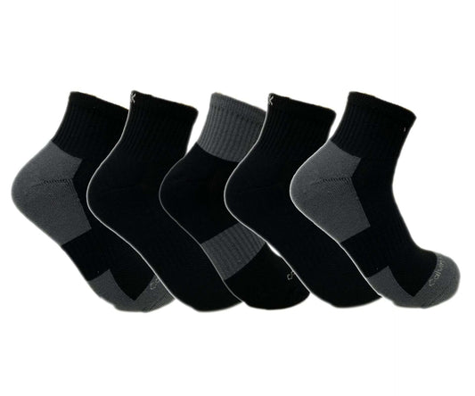 Calvin Klein Men's Ankle Socks 5 pack - Black, Charcoal ACT398-96