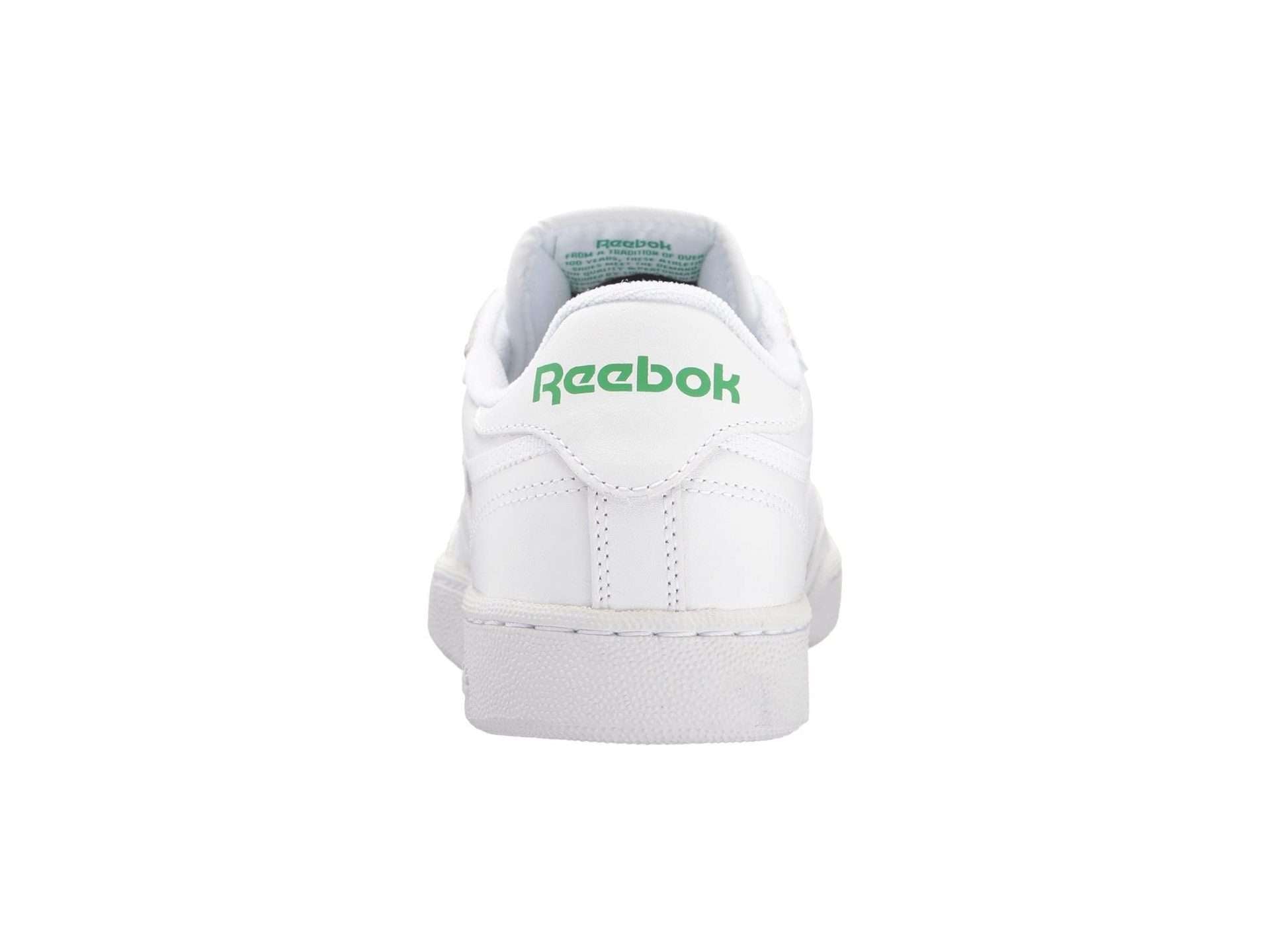 Reebok Men's Classic CLUB C 85 Shoes ,AR0456,White / Green