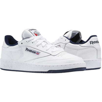 Reebok Men's Classic CLUB C 85 Shoes ,AR0457,White / Navy