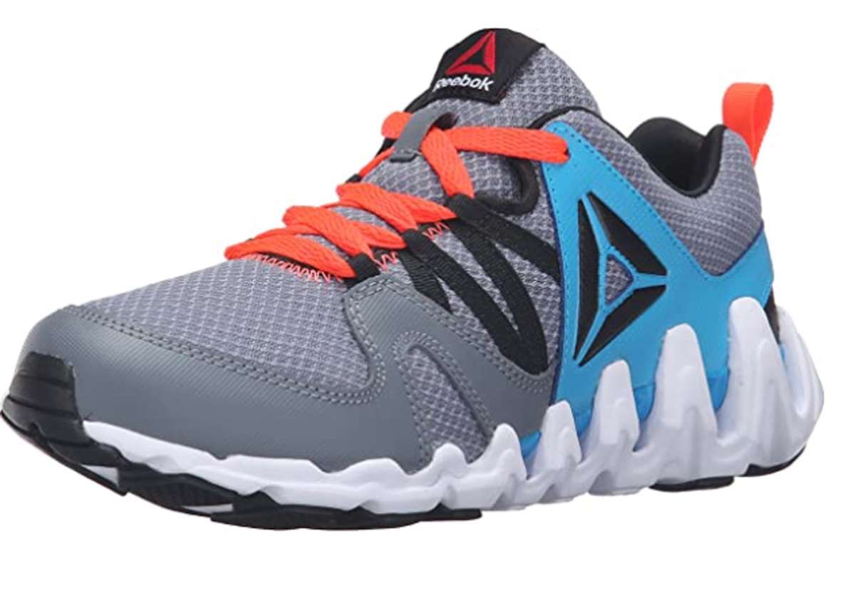 Reebok Kid's(Little Kid) Zig Big N' Fast Fire Shoes,AR1752,Asteroid Dust/Wild Blue