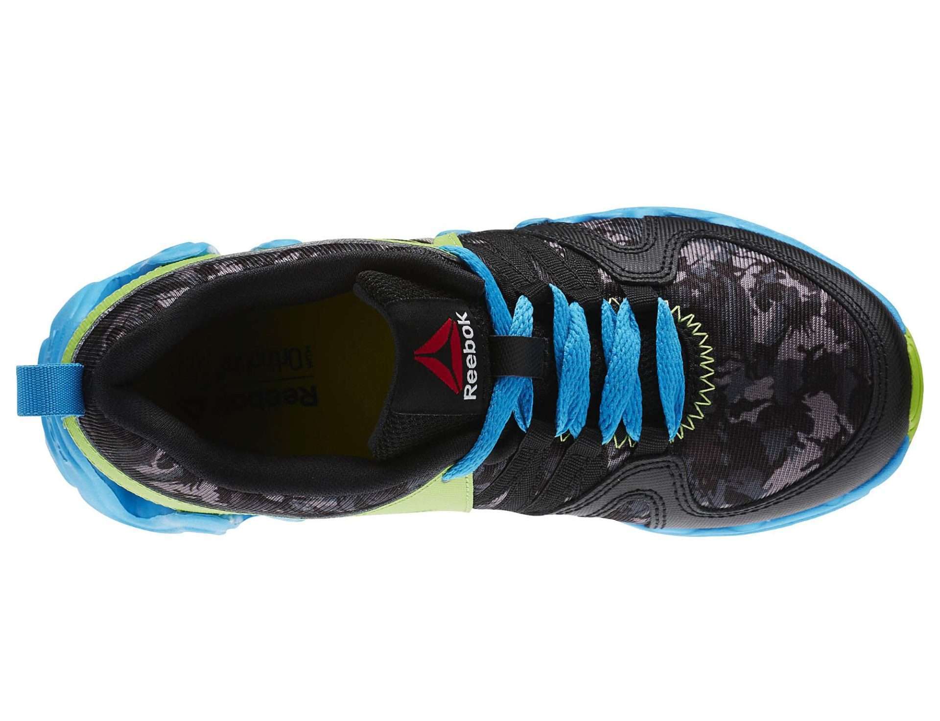 Reebok Kid's(Little Kid) Zig Big N' Fast Fire Shoes,AR1775,Black/Semi Solar Green/White