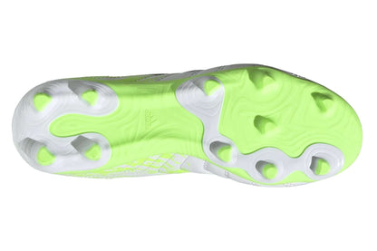 Adidas Kids Copa 20.3 Firm Ground Cleats (White / Black / Signal Green)
