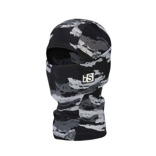 Kids balaclava featuring full head and neck coverage, stretch performance fabric, breathable construction, and a helmet-compatible design for cold-weather outdoor activities