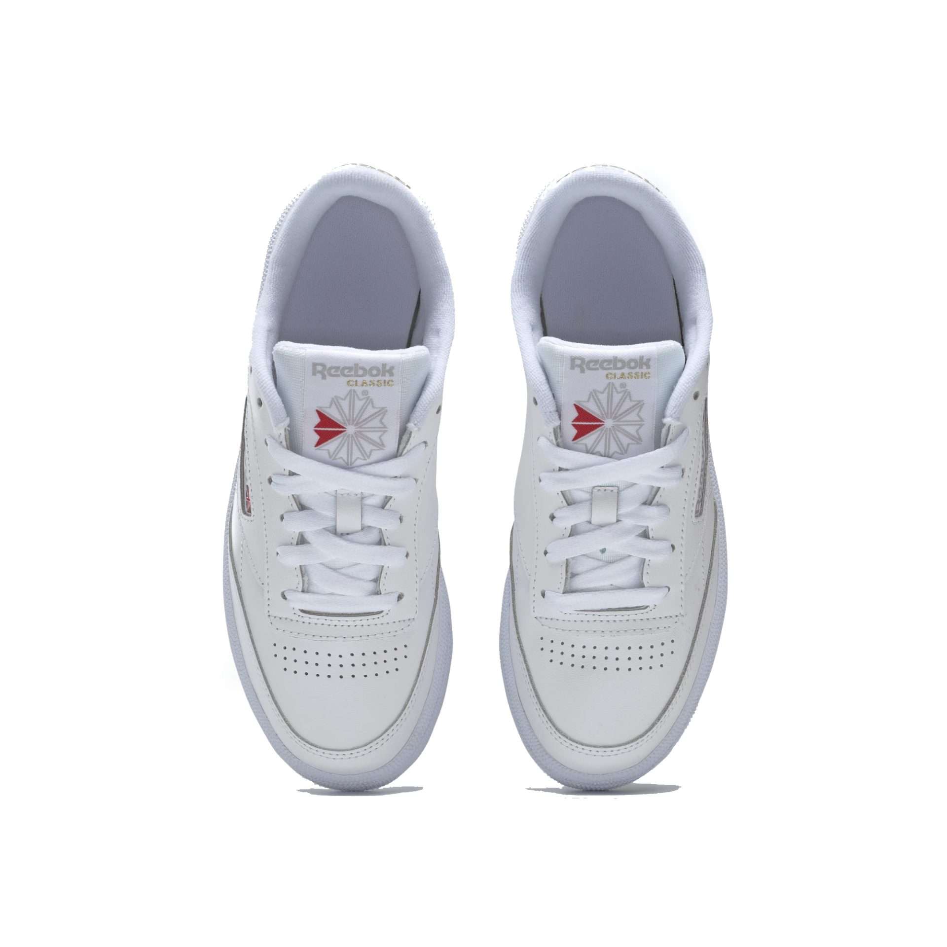 Reebok Classic Women's CLUB C 85 Shoes,BS7685,White / Light Grey