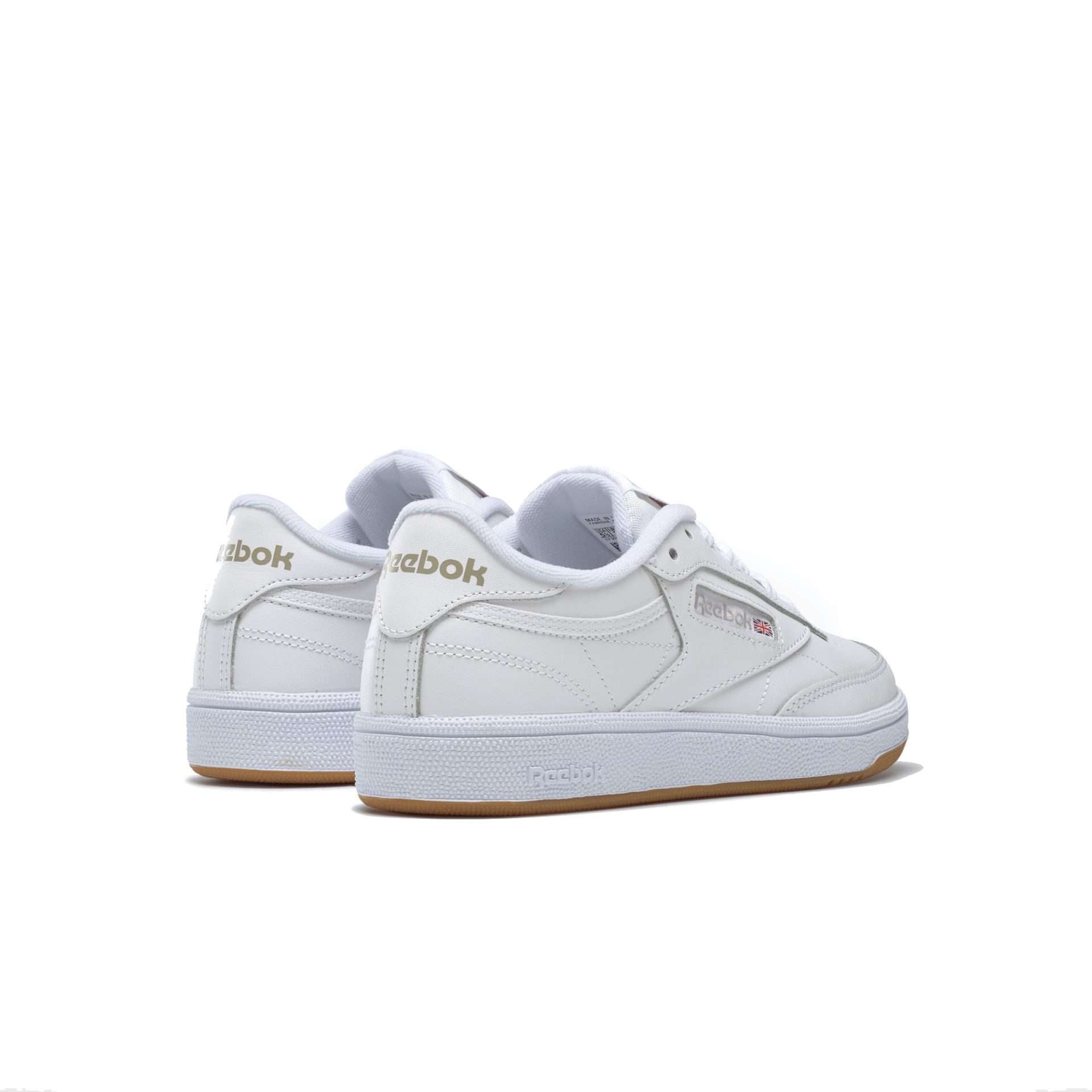 Reebok Classic Women's CLUB C 85 Shoes,BS7686,White / Light Grey/Gum