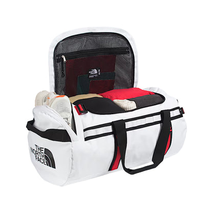 The North Face Base Cam Duffel - M(71L)   TNF White/TNF Black/Elevation Red